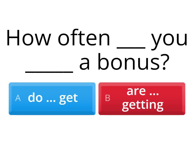 Present Simple Vs Present Continuous - Quiz