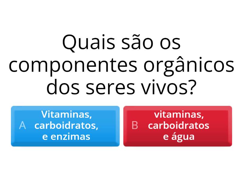 Modulo 1 estratura quimica dos seres vivos - Quiz