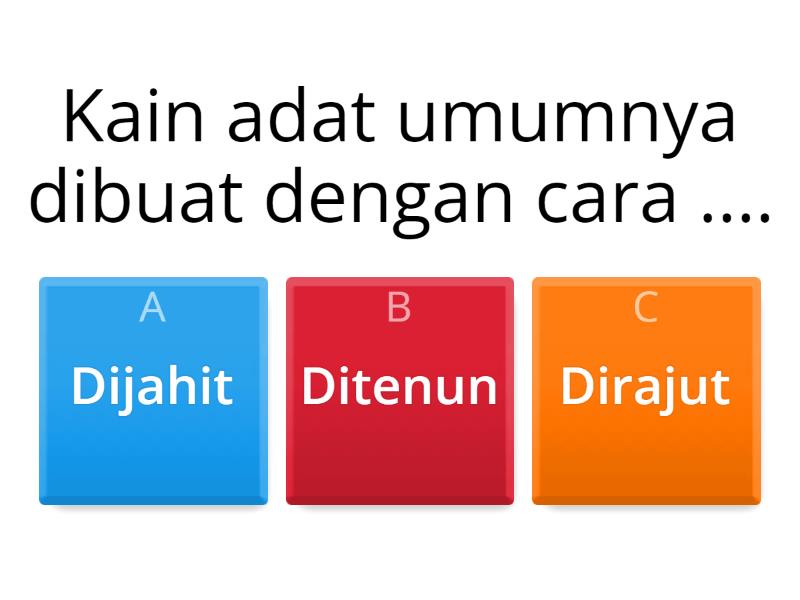 KAIN ADAT INDONESIA - Quiz