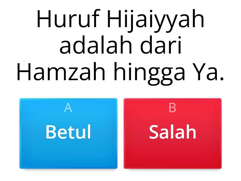 TAJWID TAHUN 3 : MAKHRAJ HURUF - Quiz