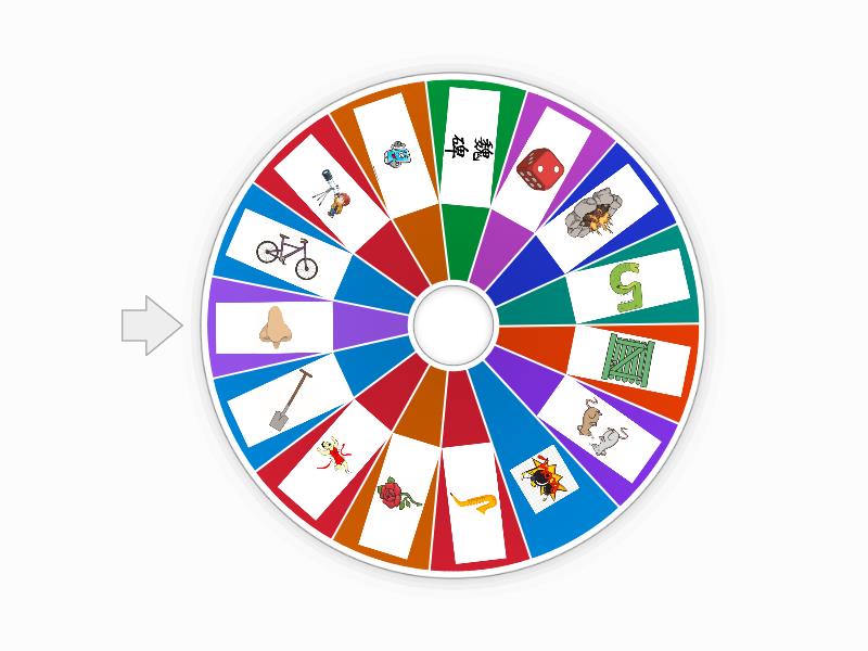 Split-digraphs Bingo - Spin the wheel