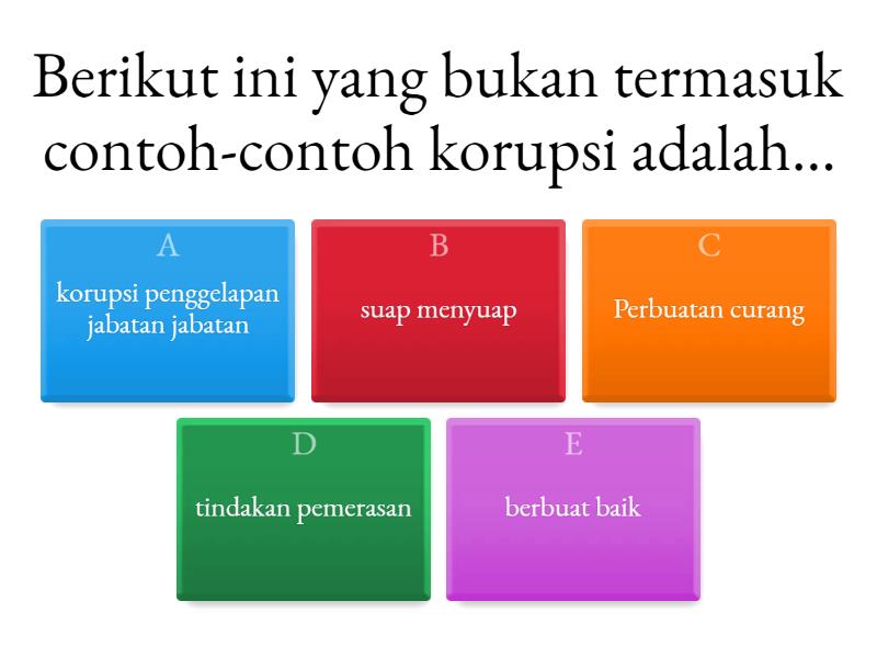 KORUPSI - Quiz