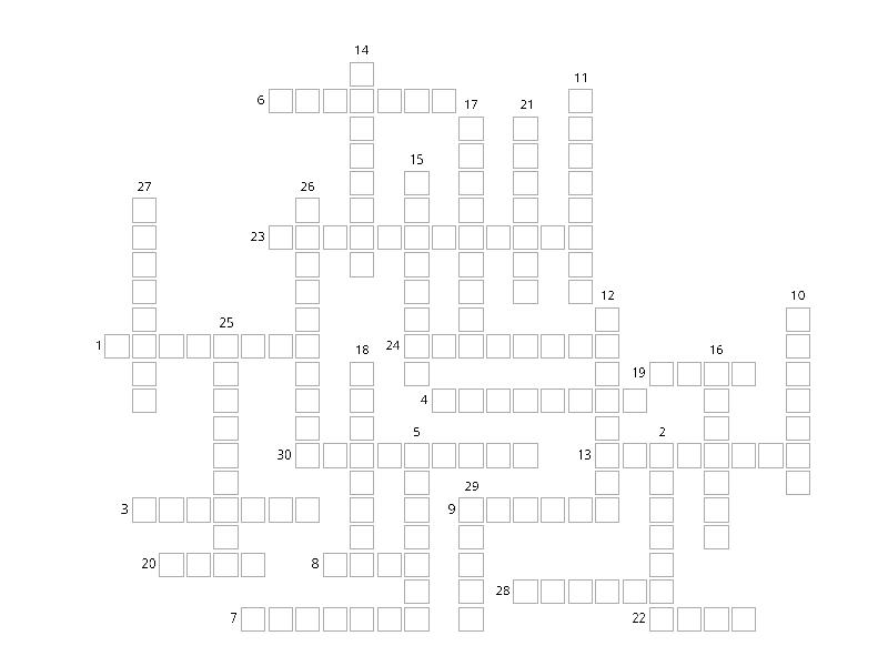 cruciverba francese - Crossword