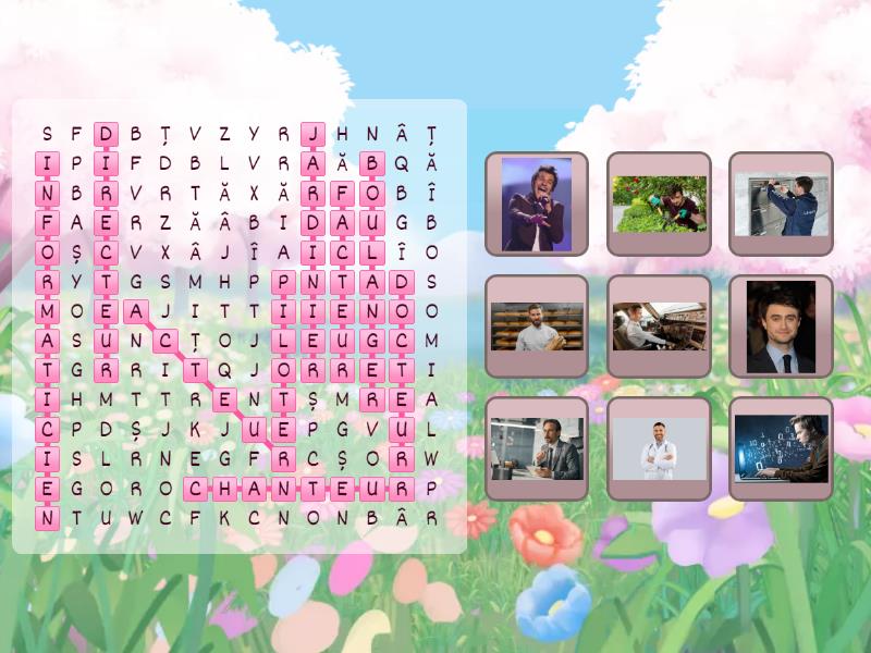 les professions - Wordsearch