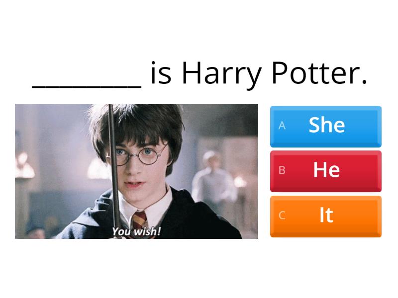 Personal Pronouns (she-he-it) - Quiz