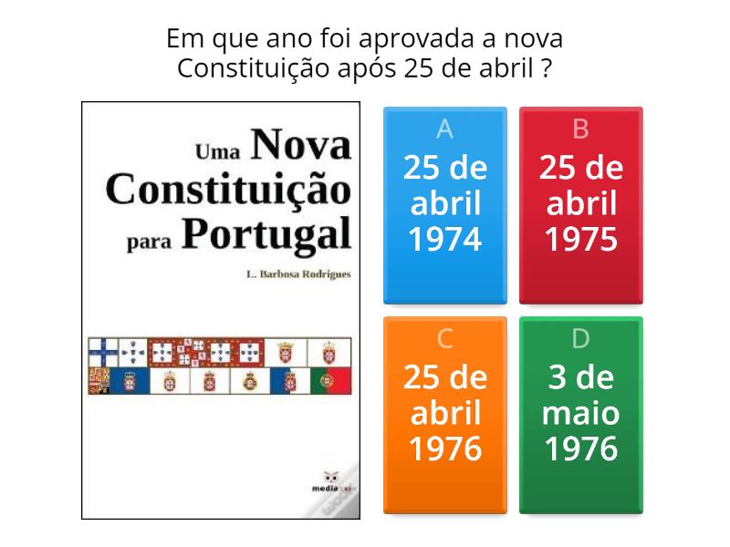 A Nova Constituição Democrática - Questionário