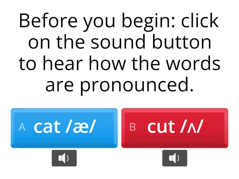 Pronunciation - /æ/ and /ʌ/ in irregular verbs - Cuestionario