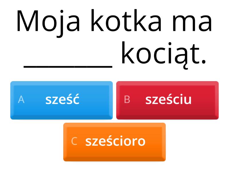 Liczebniki Zbiorowe - Quiz