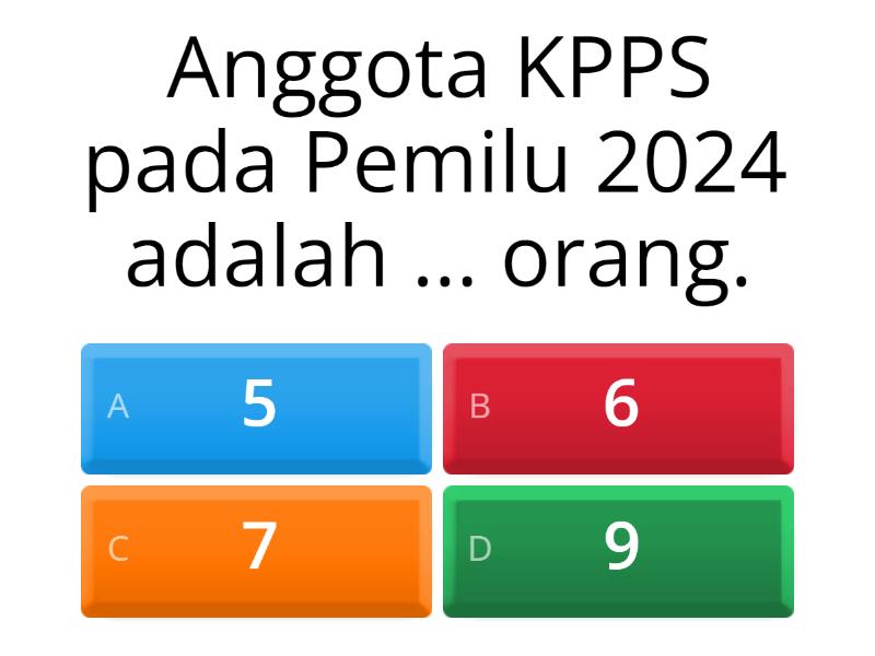 Kuis KPPS Pre Test - Quiz