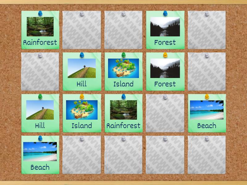 Geographical Features - Matching pairs