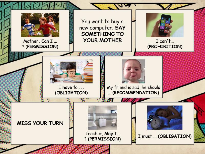 MODAL VERBS SITUATIONS - Flip tiles