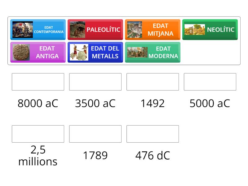 LINEA TEMPORAL HISTORIA - Match up