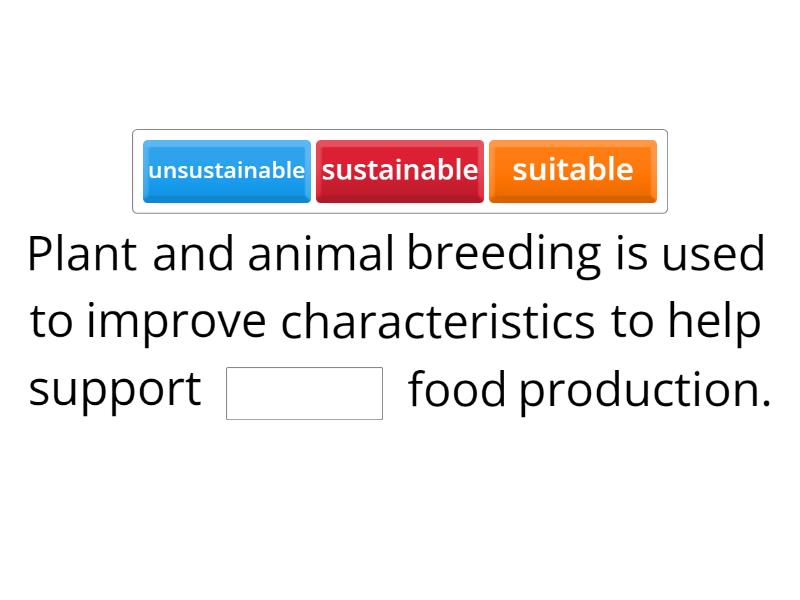 Breeding - fill in the - Missing word