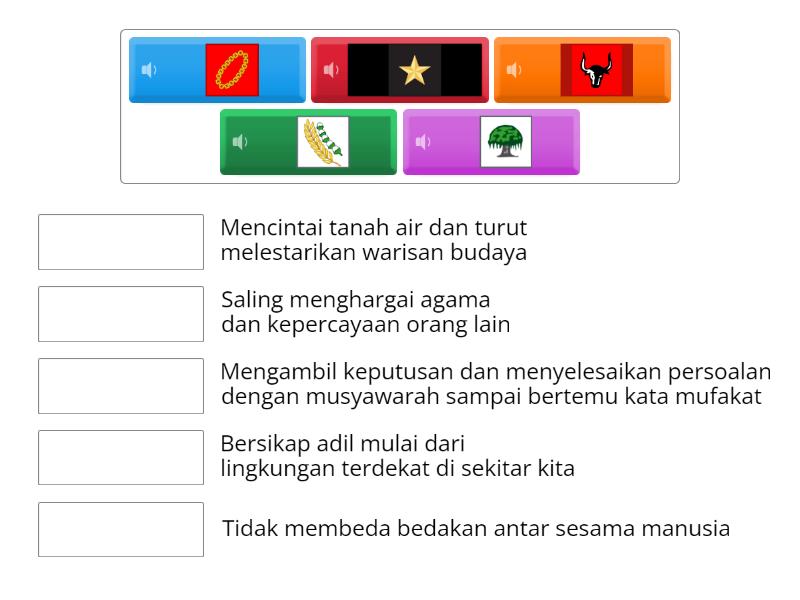 Makna Simbol Nilai Nilai Pancasila Match Up