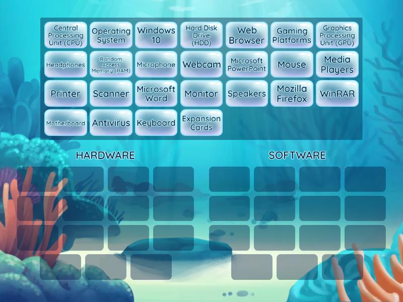 HARDWARE vs SOFTWARE - Group sort