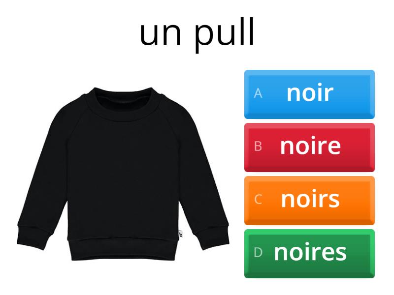 Qu'est-ce que tu portes? Y9 - Quiz