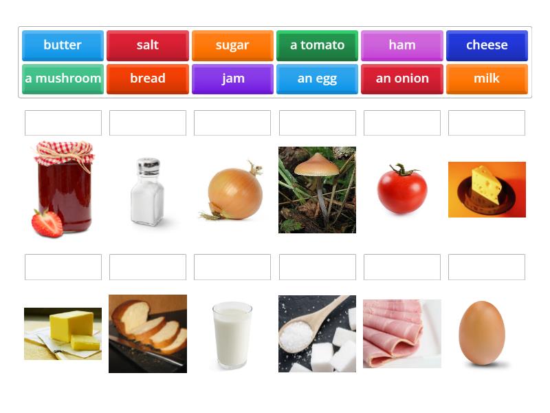 3A Unit 1 Food and drinks - matching - Match up