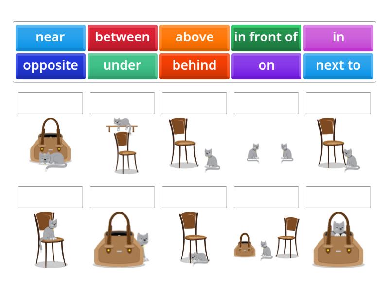 Prepositions of place - Match up