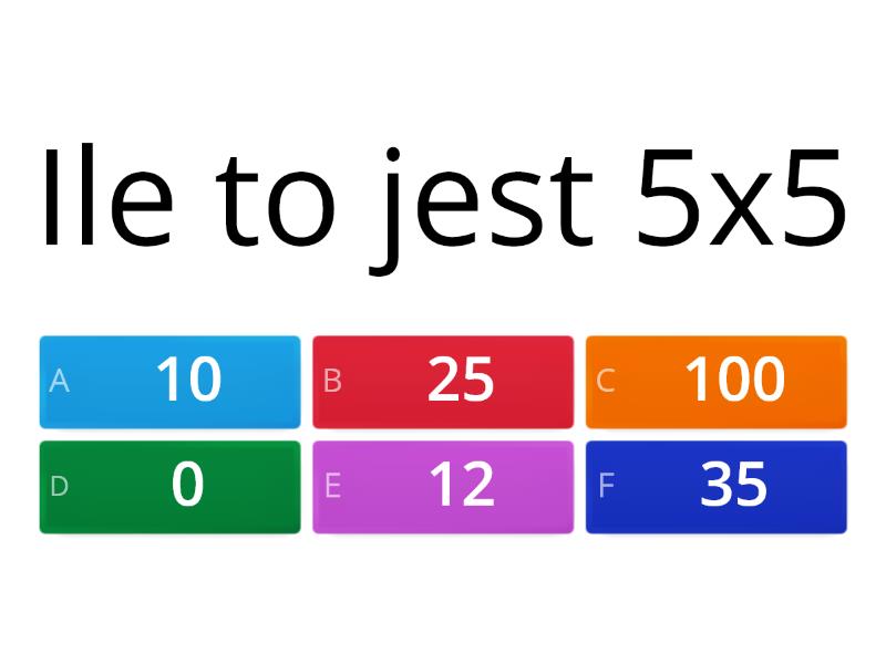 matematyka klasa 5 kartkówka - Quiz