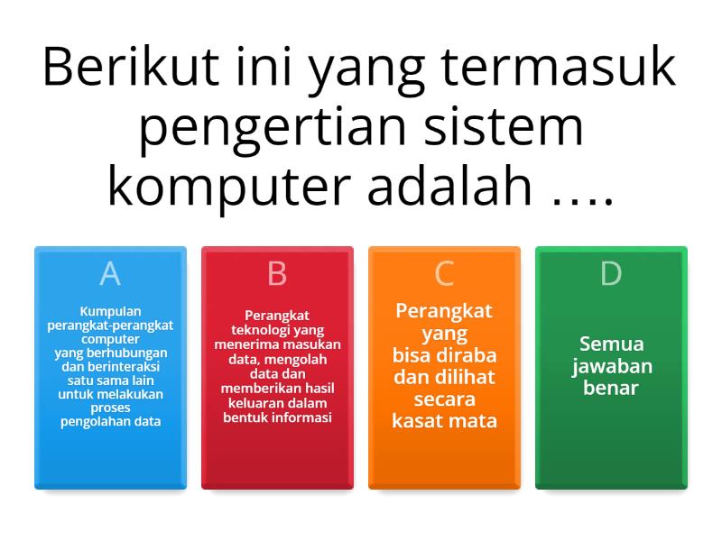 SISTEM KOMPUTER 8I - Quiz