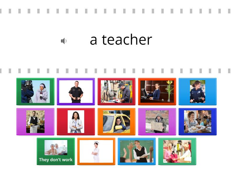 6A Beginners English File beginner jobs - Find the match