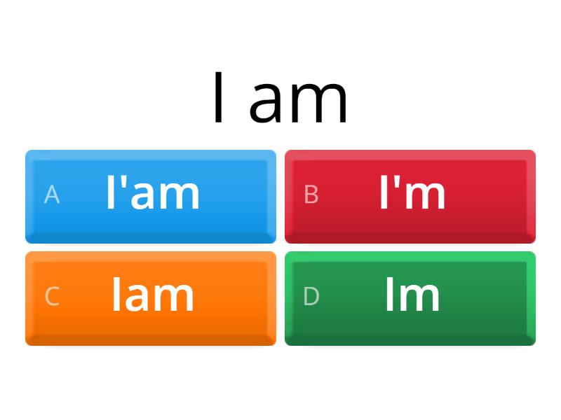 To be short forms (affirmative + negative) - Quiz