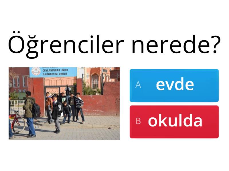 Nerede? - Test