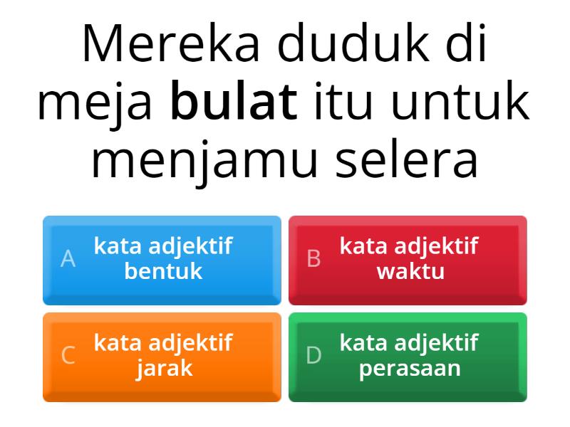 KATA ADJEKTIF - Quiz