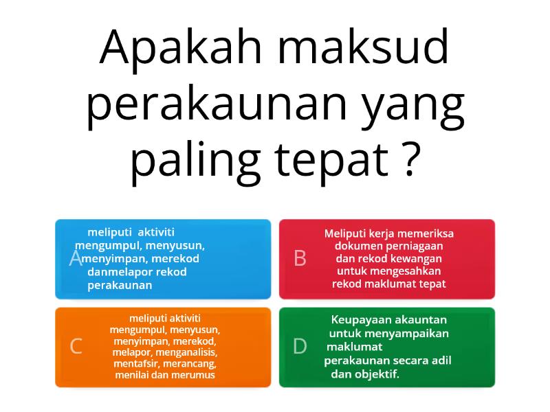 PRINSIP PERAKAUNAN MODUL 1.1 - Kuiz