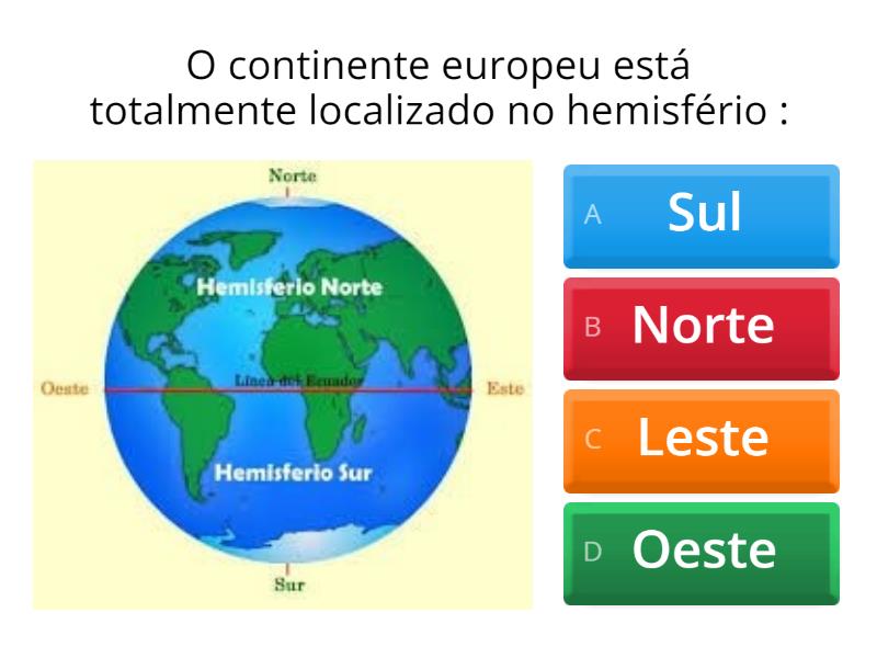 Continente Europeu - Cuestionario