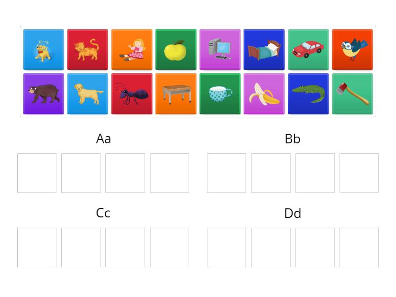 Phonica World 1 ~Uletters A,B,C,D - Group sort