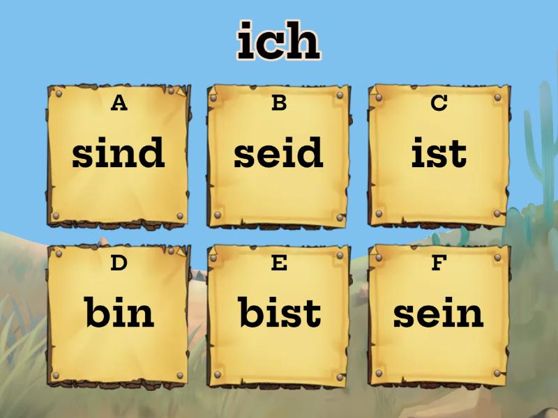 Konjugation Verb Sein - Quiz