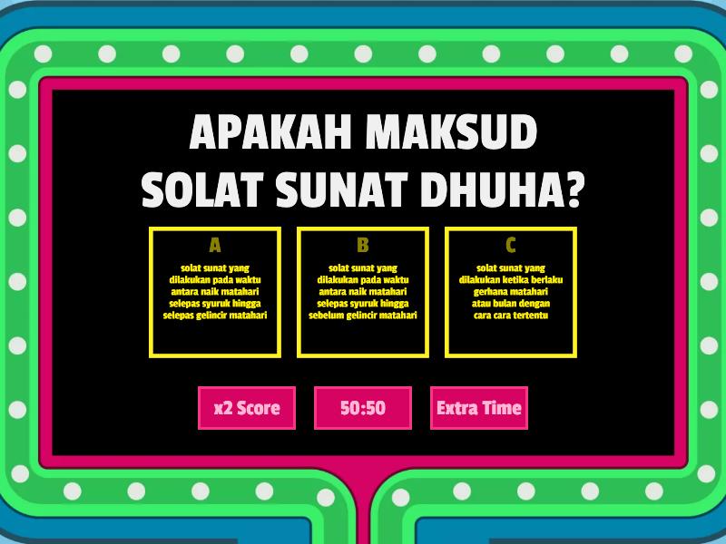 SOLAT SUNAT DHUHA - Gameshow Quiz