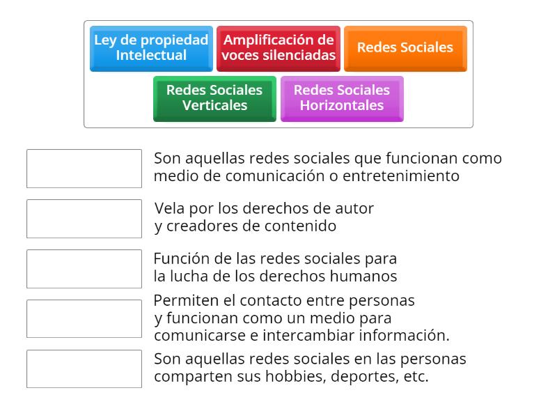 Las Redes Sociales y Su Impacto en la Sociedad - Une las parejas