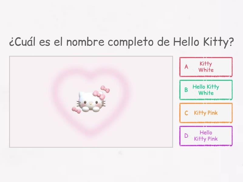 CUANTO SABES DE HELLO KITTY - Quiz