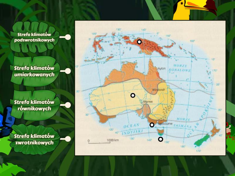 Strefy Klimatyczne Australii Labelled Diagram