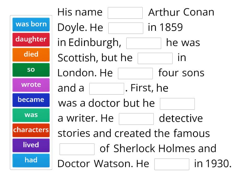 Arthur Conan Doyle's Biography 2 - Mot Manquant