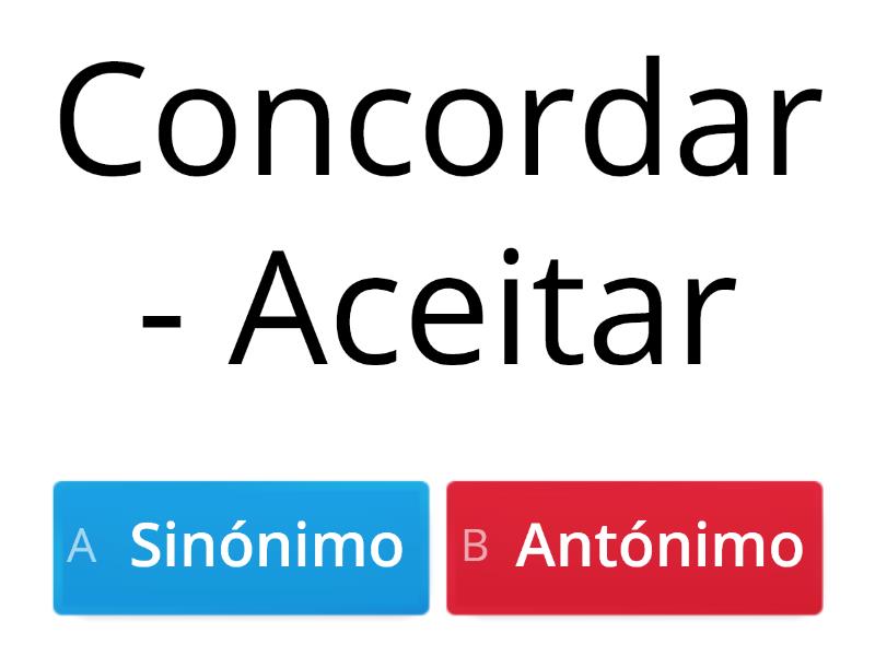 Sinónimos E Antónimos Questionário 5177