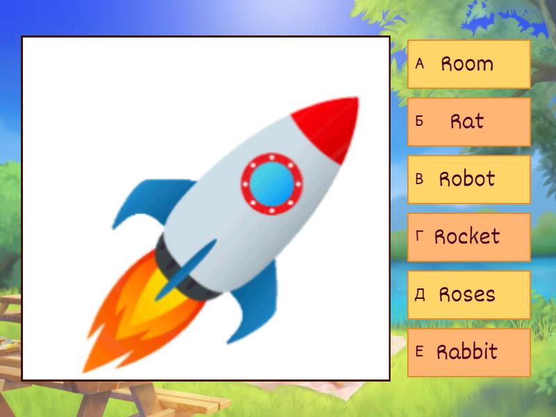 Form 1 The letter R - Quiz