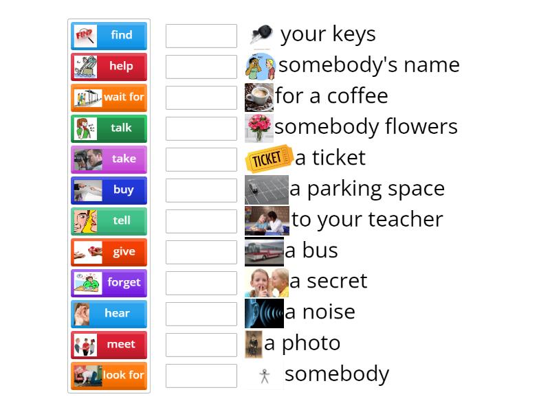 A1 EF-elementary: verb phrases - Match up