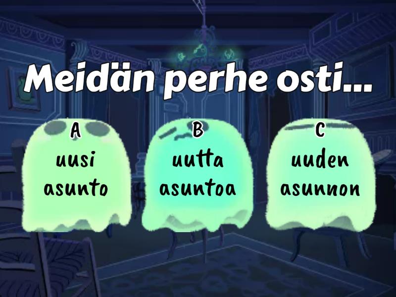 Objektit: Nominatiivi, Partitiivi Vai Genetiivi ? - Monivalinta