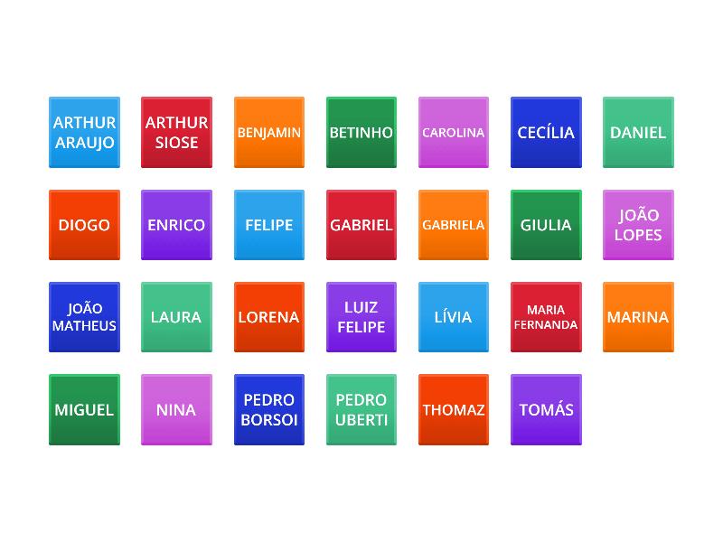 7ma2 - Projeto De Vida - Seating Plan