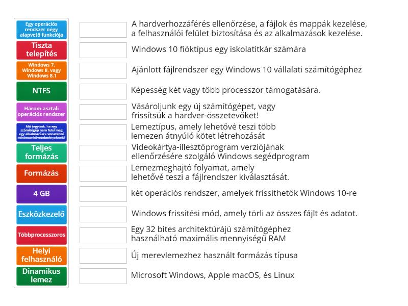 Windows - Match up