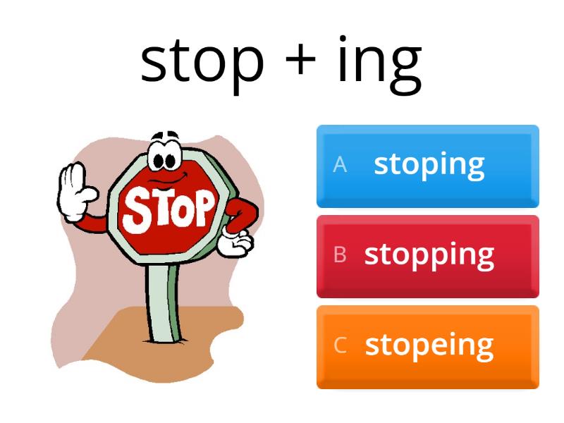 Adding vowel suffixes ed, ing and es - Quiz