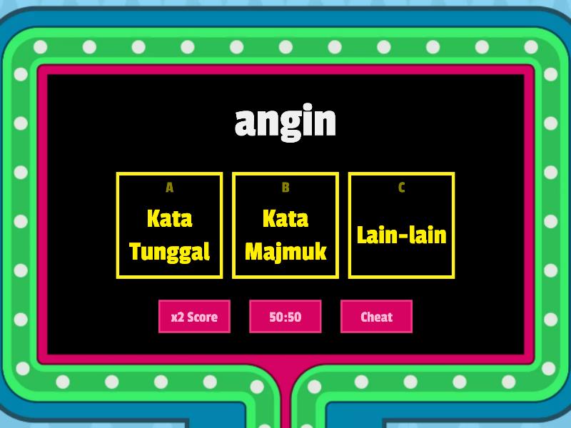 Kata Tunggal & Majmuk - Gameshow Quiz