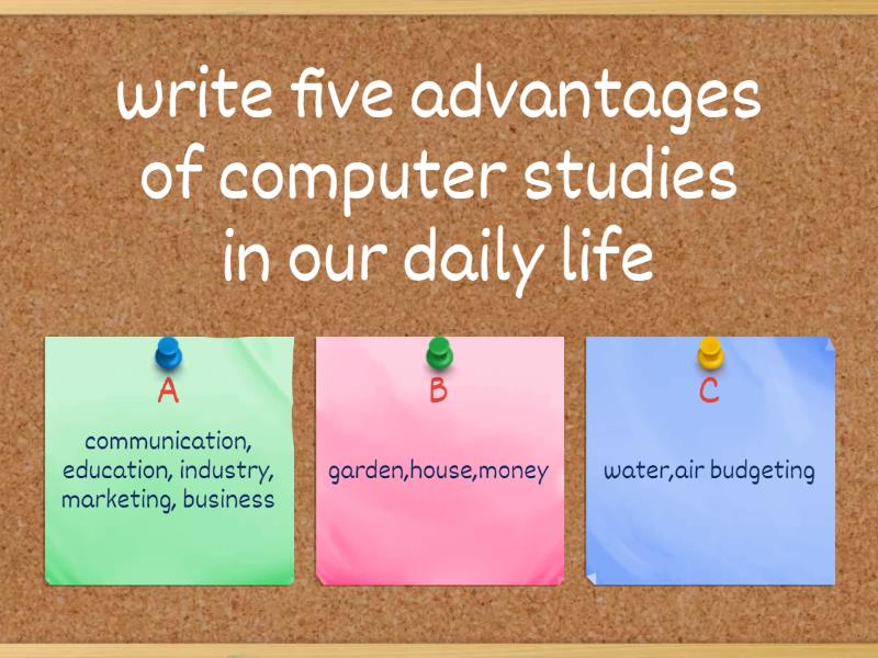 Computer studies quiz