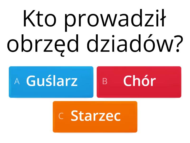 Dziady Cz. 2 - Test