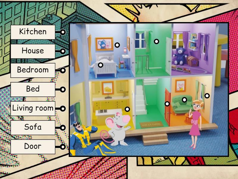 Kid's Box Starter Unit 5.2 My house - Labelled diagram