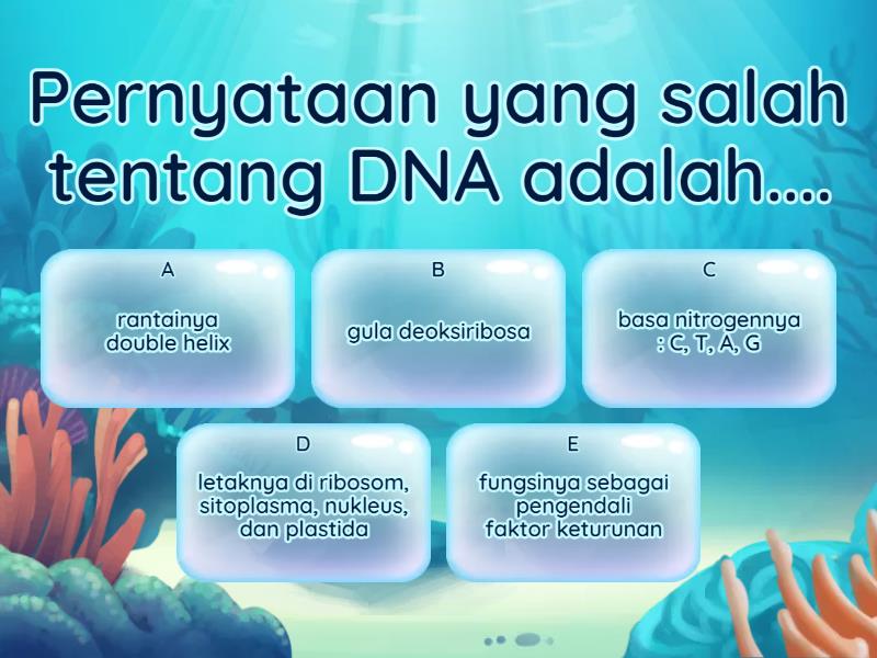 Latihan Soal Substansi Genetika - Quiz