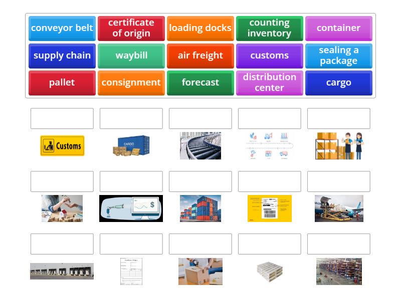 Logistics vocabularies - Match up